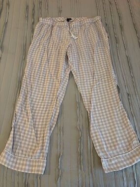 J. Crew Gingham Pajama Pants | Size XL
